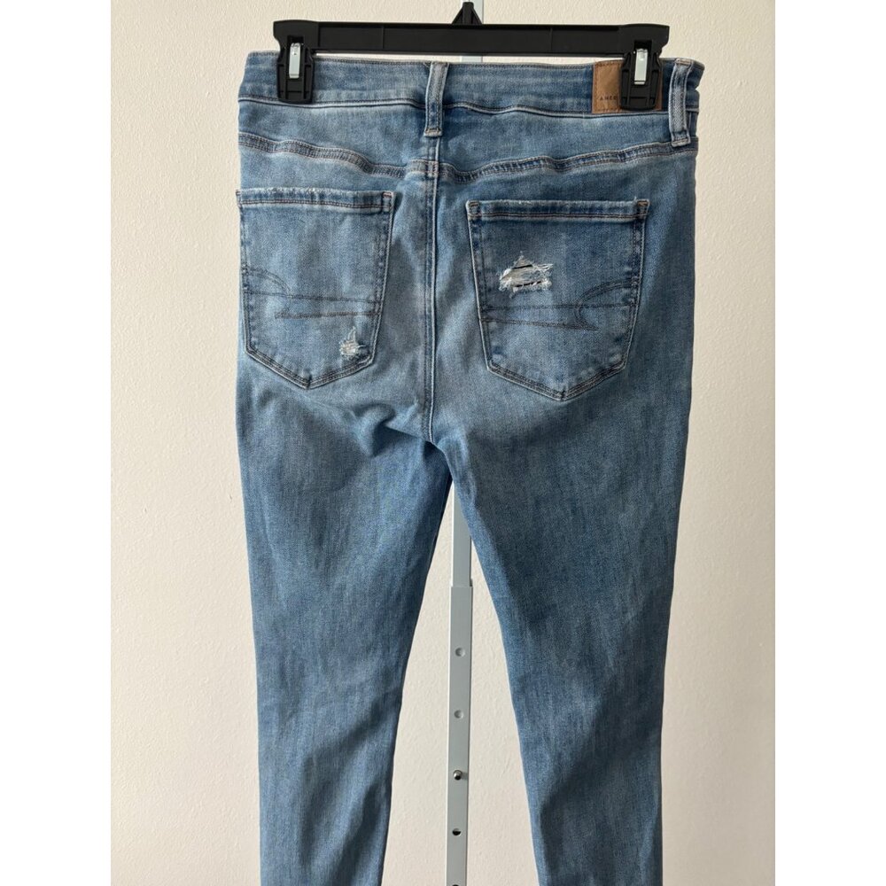 AE Jeggings 8 Next Level Stretch Distressed High Rise Festival Grunge Streetwear - Picture 13 of 16